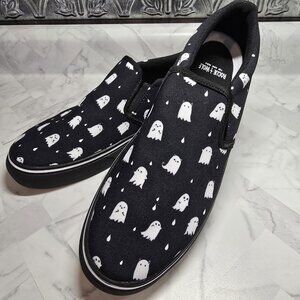ROGUE + WOLF Ghost Party Slipons Size 10 M  11.5 W Vegan Canvas Shoes NEW Unisex